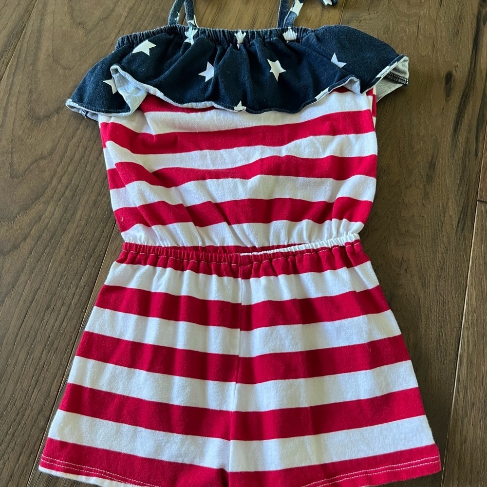 Red White Blue USA Romper The Childrens Place 4T